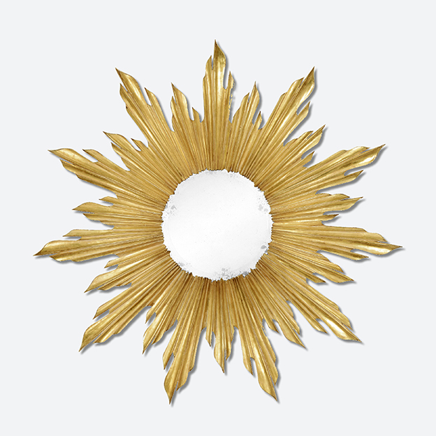 A10 494468 Gil Small Gold Leaf Sunburst Mirror A10 494468 Gil Small Gold Leaf Sunburst